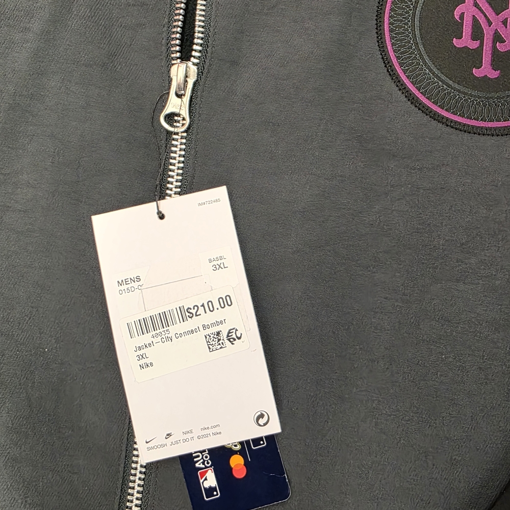 Mets MLB City Connect NIKE Zip-Up Bomber Jacket. NWT - Picture 4 of 16